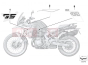 BMW Motorrad BMW 2023 F models F 850 GS (0B09, 0B19) Sticker WND2 black-storm