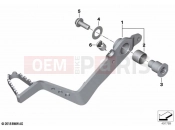 BMW Motorrad BMW 2023 F models F 850 GS (0B09, 0B19) Brake pedal