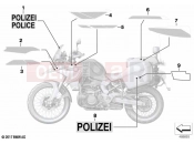 BMW Motorrad BMW 2023 F models F 850 GS (0B09, 0B19) Government authorities sticker 2