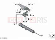BMW Motorrad BMW 2023 F models F 850 GS (0B09, 0B19) Microphone, voice announcement system | Microphone, voice announcement system