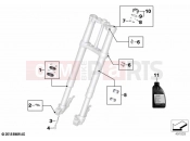 BMW Motorrad BMW 2021 F models F 850 GS (0B09, 0B19) Service of telescopic forks