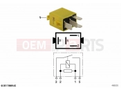 BMW Motorrad BMW 2021 F models F 850 GS (0B09, 0B19) Minirelay, make contact, yellow