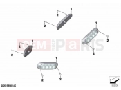 BMW Motorrad BMW 2021 F models F 850 GS (0B09, 0B19) Flashing beacons Sputnik side | Flashing beacons Sputnik side