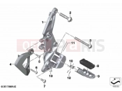 BMW Motorrad BMW 2021 F models F 850 GS (0B29) Footrest plate / footrest front right