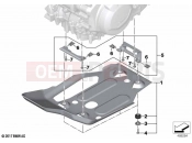 BMW Motorrad BMW 2021 F models F 850 GS (0B29) Engine underride protection aluminium | Engine underride protection aluminium