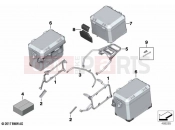 BMW Motorrad BMW 2023 F models F 850 GS (0B39) Luggage system aluminium