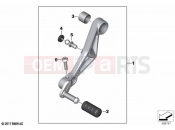BMW Motorrad BMW 2023 F models F 850 GS (0B39) Gearshift lever, adjustable