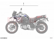 BMW Motorrad BMW 2023 F models F 850 GS (0B39) Sticker set | Sticker set