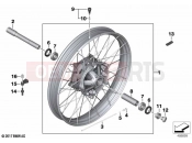 BMW Motorrad BMW 2023 F models F 850 GS (0B39) Cross-spoked wheel front