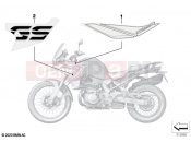 BMW Motorrad BMW 2021 F models F 850 GS (0B39) Sticker WN2L racing blue