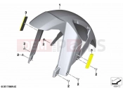 BMW Motorrad BMW 2022 F models F 850 GS Adv. (0K04) Front-wheel cover | Front-wheel cover