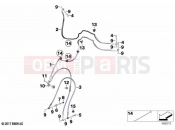 BMW Motorrad BMW 2022 F models F 850 GS Adv. (0K04) Brake lines, front | Brake lines, front