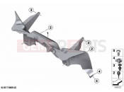 BMW Motorrad BMW 2021 F models F 850 GS Adv. (0K04) Exhaust air duct