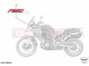 BMW Motorrad BMW 2021 F models F 850 GS Adv. (0K04) Stick-on label | Stick-on label