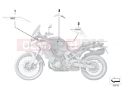 BMW Motorrad BMW 2021 F models F 850 GS Adv. (0K04) Sticker WND2 black-storm