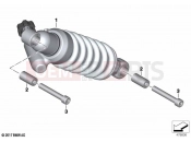 BMW Motorrad BMW 2021 F models F 850 GS Adve. (0K00) Spring strut, rear