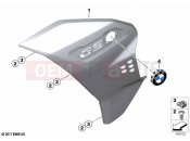 BMW Motorrad BMW 2022 F models F 850 GS Adve. (0K01, 0K03) Radiator trim | Radiator trim