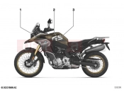 BMW Motorrad BMW 2022 F models F 850 GS Adve. (0K01, 0K03) Stick-on label 4 | Stick-on label 4