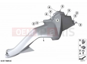BMW Motorrad BMW 2021 F models F 850 GS Adve. (0K01, 0K03) Fairing side sections | Fairing side sections