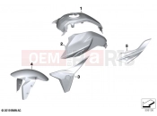 BMW Motorrad BMW 2022 F models F 900 R (0K11, 0K13) Painted parts YN2E white / blue / red