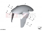 BMW Motorrad BMW 2023 F models F 900 R (0K14) Front-wheel cover | Front-wheel cover