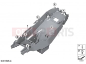 BMW Motorrad BMW 2023 F models F 900 R (0K14) Rear carrier part