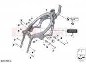 BMW Motorrad BMW 2023 F models F 900 R (0K14) Front frame