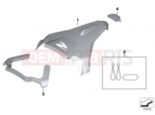 BMW Motorrad BMW 2023 F models F 900 R (0K14) Cover, pillion-passenger seat