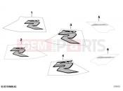 BMW Motorrad BMW 2023 F models F 900 R A2 (0K31) Decorative tape | Decorative tape