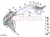 BMW Motorrad BMW 2021 F models F 900 R A2 (0K31) Tank cover, bottom | Tank cover, bottom