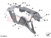 BMW Motorrad BMW 2020 F models F 900 R A2 (0K31) Air duct, radiator