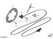 BMW Motorrad BMW 2020 F models F 900 R A2 (0K31) Speed sensor, front | Speed sensor, front