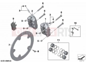 BMW Motorrad BMW 2023 F models F 900 XR (0K21, 0K23) Front wheel brake | Front wheel brake