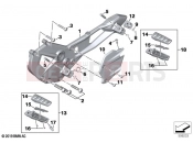 BMW Motorrad BMW 2022 F models F 900 XR (0K24) Footpeg system | Footpeg system