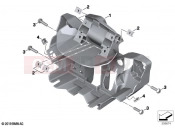 BMW Motorrad BMW 2022 F models F 900 XR (0K24) Front panel carrier | Front panel carrier