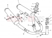 DUCATI 1999 Supersport 750 SS EXHAUST SYSTEM » EXHAUST SYSTEM