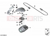 BMW Motorrad BMW 2021 K models K 1600 Bagger (0F51, 0F53) LED additional headlight