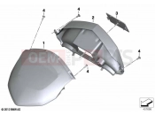 BMW Motorrad BMW 2021 K models K 1600 Bagger (0F51, 0F53) Instrument cover for Navigator 5 2