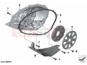 BMW Motorrad BMW 2021 K models K 1600 Bagger (0F51, 0F53) Engine housing cover, right | Engine housing cover, right
