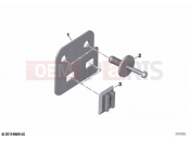 BMW Motorrad BMW 2021 K models K 1600 Bagger (0F51, 0F53) Plug-in connection bracket 2 2