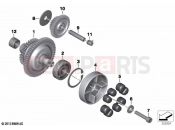 BMW Motorrad BMW 2022 K models K 1600 Bagger 22 (0F61, 0F63) Alternator starter overrunning clutch