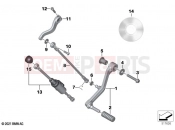 BMW Motorrad BMW 2022 K models K 1600 Bagger 22 (0F61, 0F63) External gearshift parts / Shift lever 2