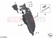 BMW Motorrad BMW 2022 K models K 1600 Bagger 22 (0F61, 0F63) Storage compartment, audio system | Storage compartment, audio system