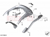 BMW Motorrad BMW 2022 K models K 1600 Bagger 22 (0F61, 0F63) Rear trim panel with grab handle 2