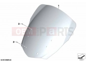 BMW Motorrad BMW 2022 K models K 1600 Bagger 22 (0F61, 0F63) Windshield, comfort | Windshield, comfort