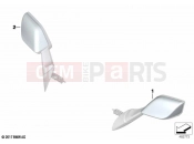 BMW Motorrad BMW 2022 K models K 1600 Bagger 22 (0F61, 0F63) Mirror cap, chrome-plated | Mirror cap, chrome-plated
