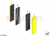BMW Motorrad BMW 2020 K models K 1600 Bagger 22 (0F61, 0F63) Rear reflector yellow front | Rear reflector yellow front