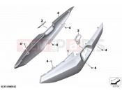 BMW Motorrad BMW 2020 K models K 1600 GTL 17 (0F02, 0F12) Rear side panel | Rear side panel