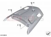 BMW Motorrad BMW 2020 K models K 1600 GTL 17 (0F02, 0F12) Rear trim panel, middle, grained | Rear trim panel, middle, grained