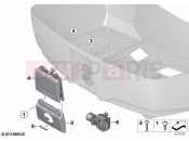 BMW Motorrad BMW 2020 K models K 1600 GTL 17 (0F02, 0F12) Cover, lock, top case | Cover, lock, top case